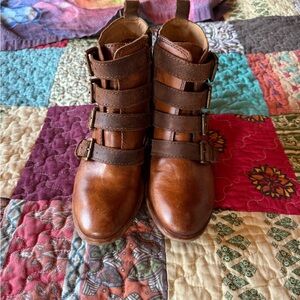 Bed Stu Brown Heeled Boots